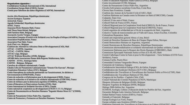 150 organisations locales et internationales souhaitent un changement de la politique internationale vis-à-vis d’Haïti